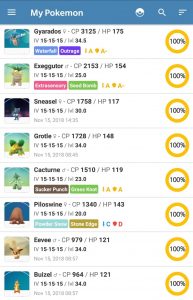 all 100 iv pokemon