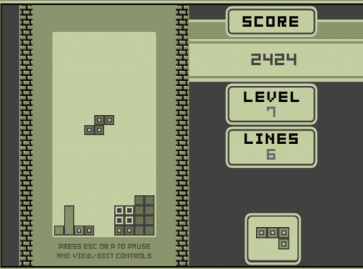 tetris 1989 old school tetris game mode