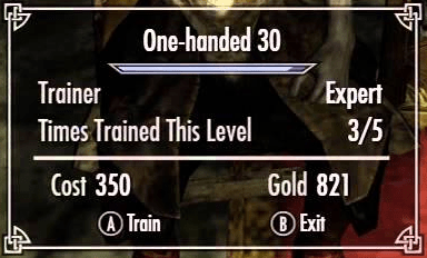 skyrim follower training to get your money back for free skills