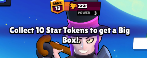 get star tokens to open a big box