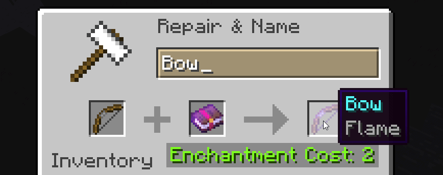 flame bow enchantment